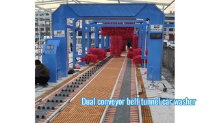 Kolon wartungsarme Doppelbandförderer-Autowaschanlage 36M 16Bürsten