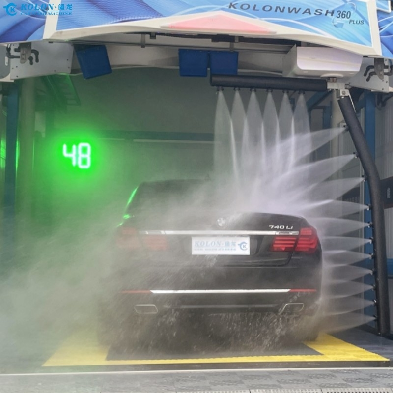 Automatische berührungsfreie Autowaschmaschine Ausrüstung KL-360 PLUS 22kw Wasserpumpe 22kw Lüfter