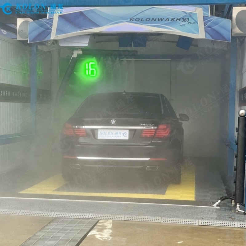 Automatische berührungsfreie Autowaschmaschine Ausrüstung KL-360 PLUS 22kw Wasserpumpe 22kw Lüfter