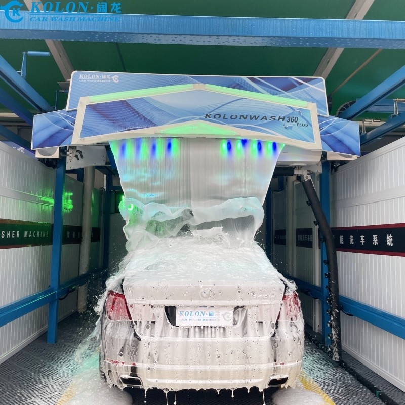 Automatische berührungsfreie Autowaschmaschine Ausrüstung KL-360 PLUS 22kw Wasserpumpe 22kw Lüfter