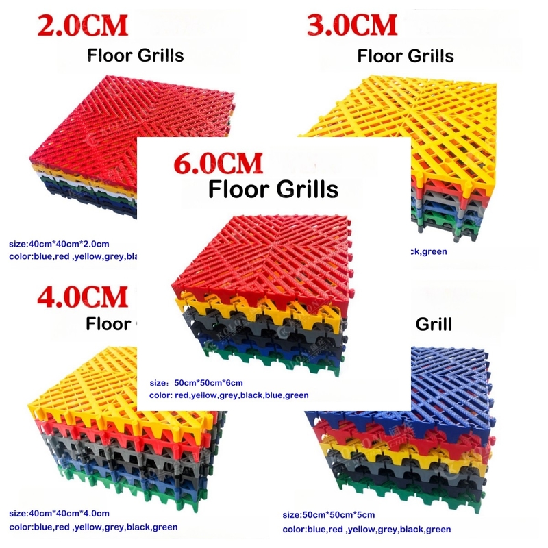 Plastik-PP-Verriegelungsgelände 2,0 cm 3,0 cm 4,0 cm 5,0 cm 6,0 cm