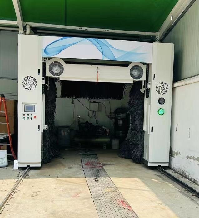 Garage Waschmaschine Rollover-Maschine Wasserspritzesystem mit fünf Bürsten 80-100L/Auto