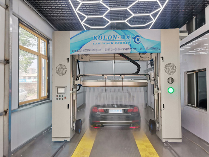 Effizienz Rollover-Autowaschmaschine aus Edelstahl mit Warmluftbläser-Trocknungsmethode Hochdruckwaschmaschine